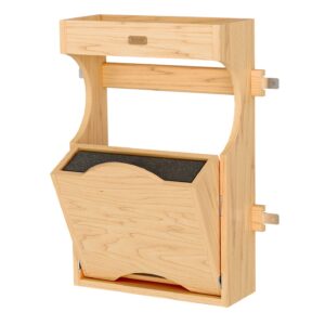 Wood Door-Mount Tip-Out Knife Storage Organizer