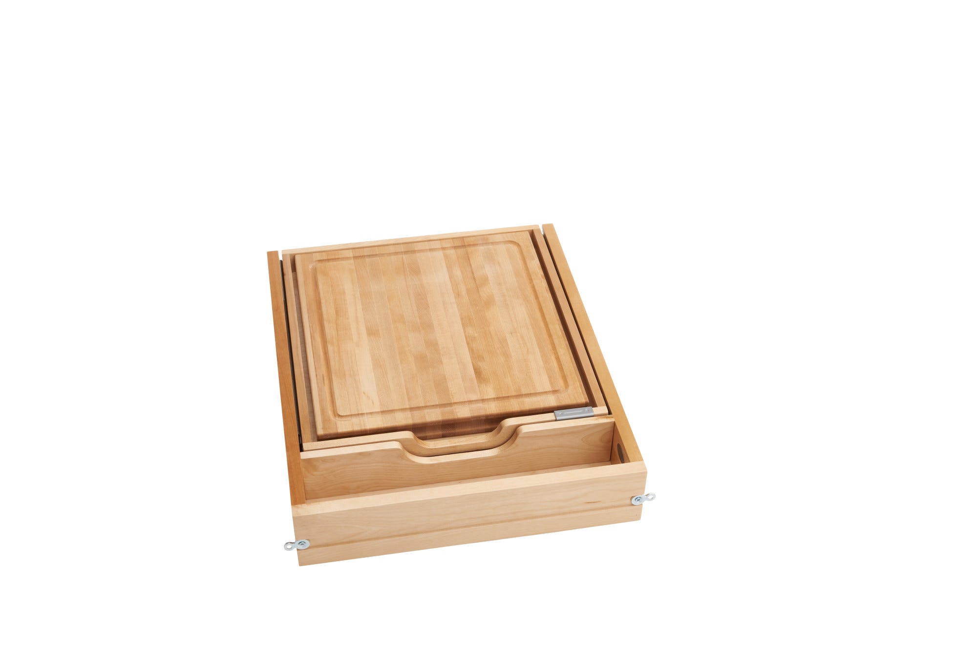 Natural Maple Knife/Cutting Board Drawer w/ BLUMOTION Soft-Close for 21" Face Frame Base