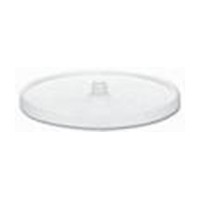 28" Polymer Full Circle 1 Shelf Lazy Susan White Dependent Rotating