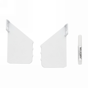 White Polymer End Caps and Screws for 6551 Tip-Out Trays