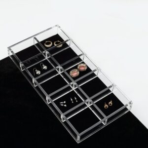 Large Clear Acrylic Jewelry Organizer Drawer Insert