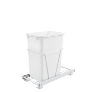 35Qt Pull-Out Waste Container White