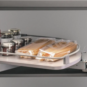 EZ-FLY Right Fly Moon Blind Corner Organizer Kit – 21" Right – Champagne/Maple – Soft-Close