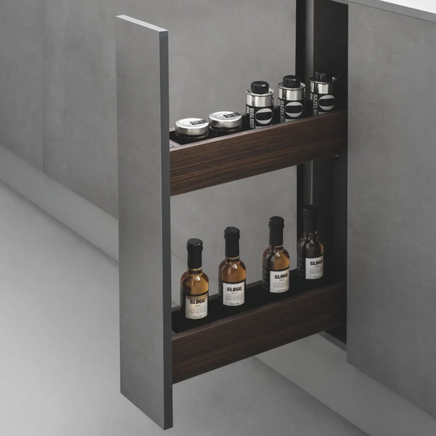 EZELQAM 6" Two-Tier Base Cabinet Pull-Out Organizer – LIGNAE Wood