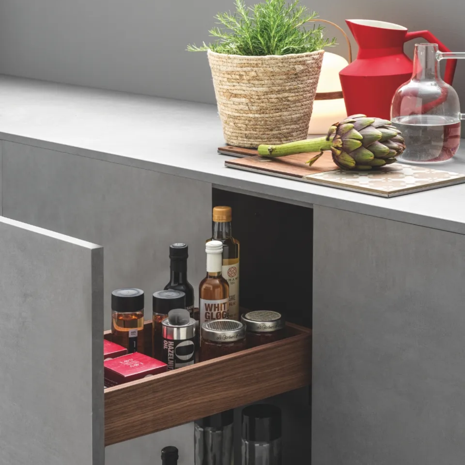 EZELQAM 4.5" Three-Tier Base Cabinet Pull-Out Organizer – LIGNAE Wood