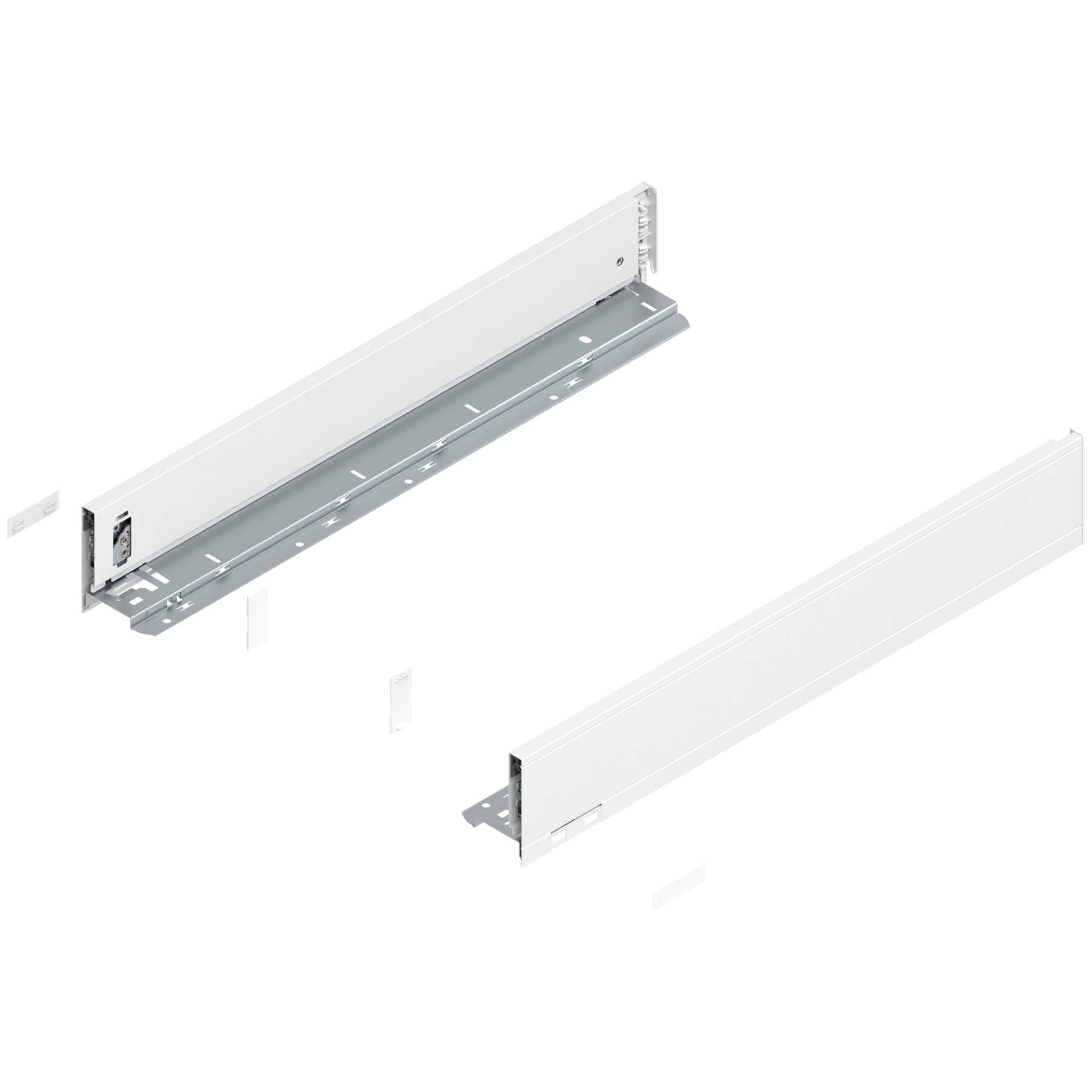 Blum LEGRABOX 22″ 128.5mm Drawer Side – Silk White – 1/Box