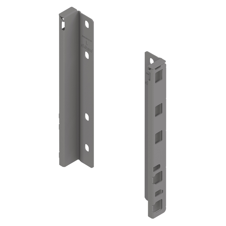 Blum MERIVOBOX 209mm Back – Left & Right – Integrated Grey – 25/Box