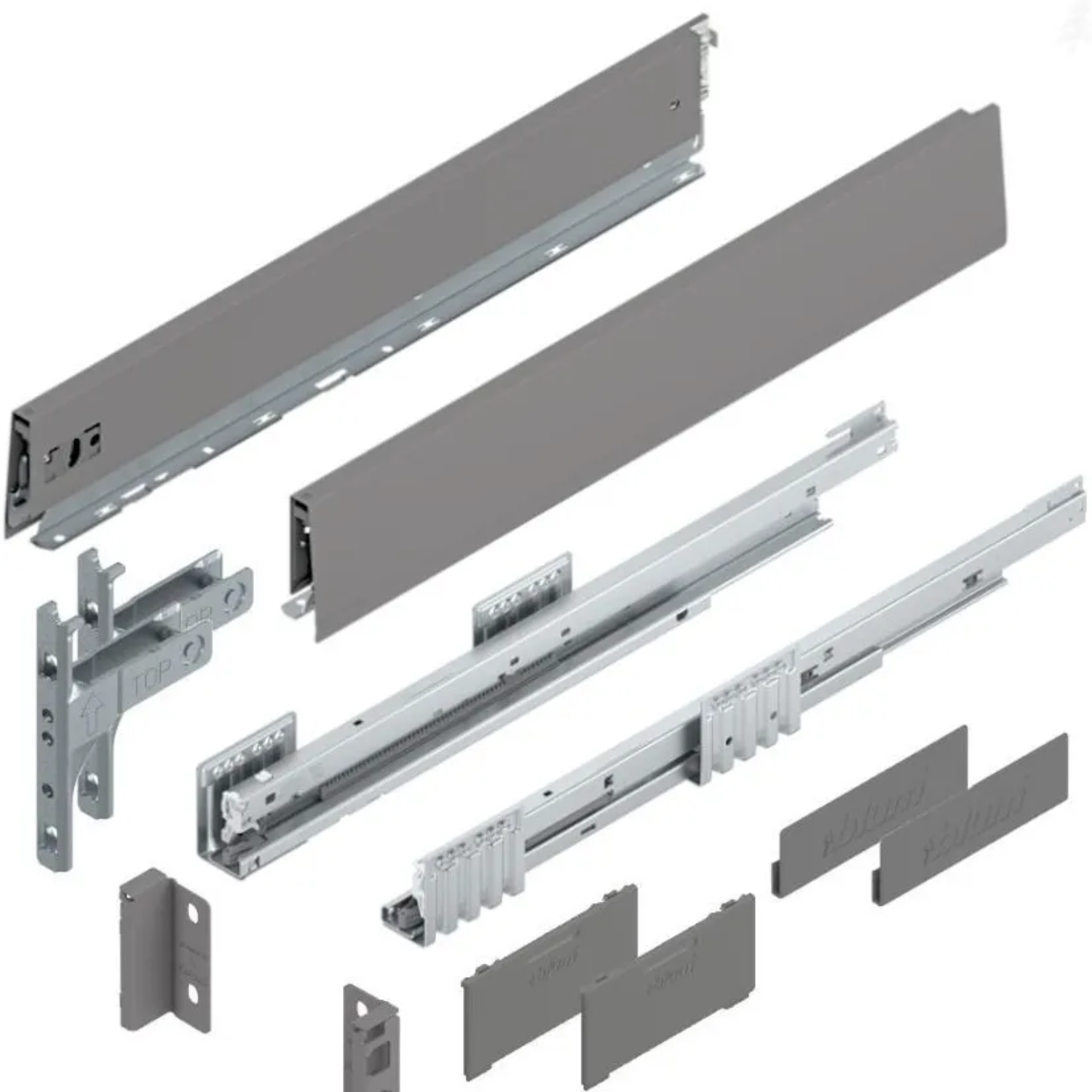 Blum MERIVOBOX 600mm Cabinet Member – Left & Right – 6/Box