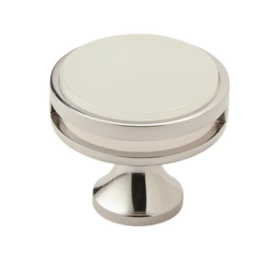 BP-36608-PNFA – 1-3/8" Cabinet Knob – Polished Nickel / Frosted Acrylic