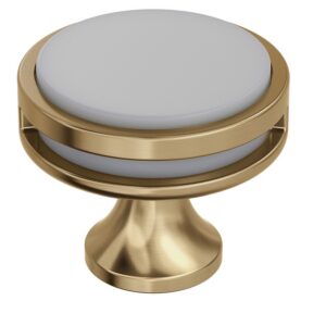 BP-36608-CZFA – 1-3/8" Cabinet Knob – Champagne Bronze / Frosted Acrylic