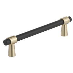BP-36859-FBBBZ – 128mm Cabinet Pull – Matte Black / Golden Champagne