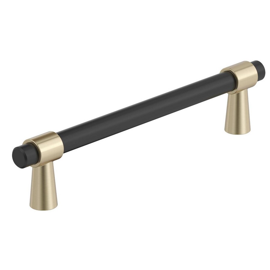 BP-36859-FBBBZ – 128mm Cabinet Pull – Matte Black / Golden Champagne