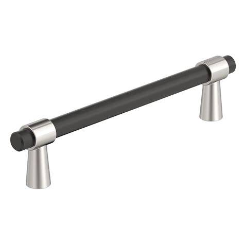 BP-36859-FBPN – 128mm Cabinet Pull – Matte Black / Polished Nickel