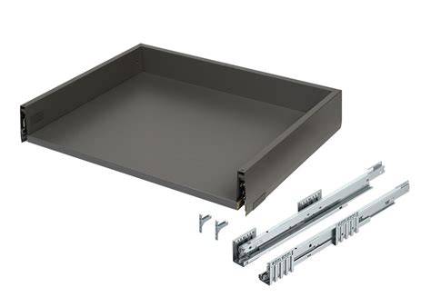 Blum MERIVOBOX Boxcap Height E 450mm – Left & Right – Integrated Grey – 10/Box